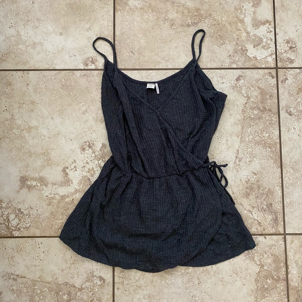 Paper Crane Navy Blue Spaghetti Strap Romper